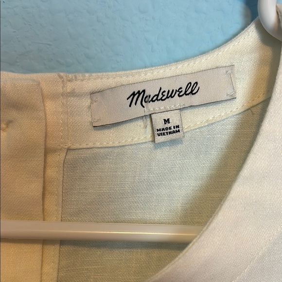 Madewell White A-Line Sleeveless Mini Dress - Picture 2 of 10